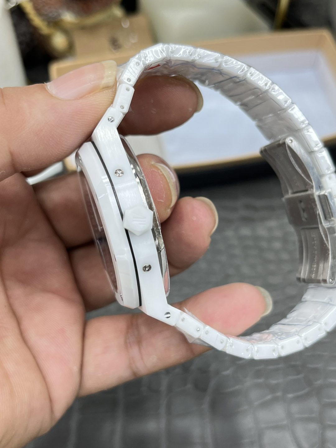 Audemars Piguet white ceramic royal oak