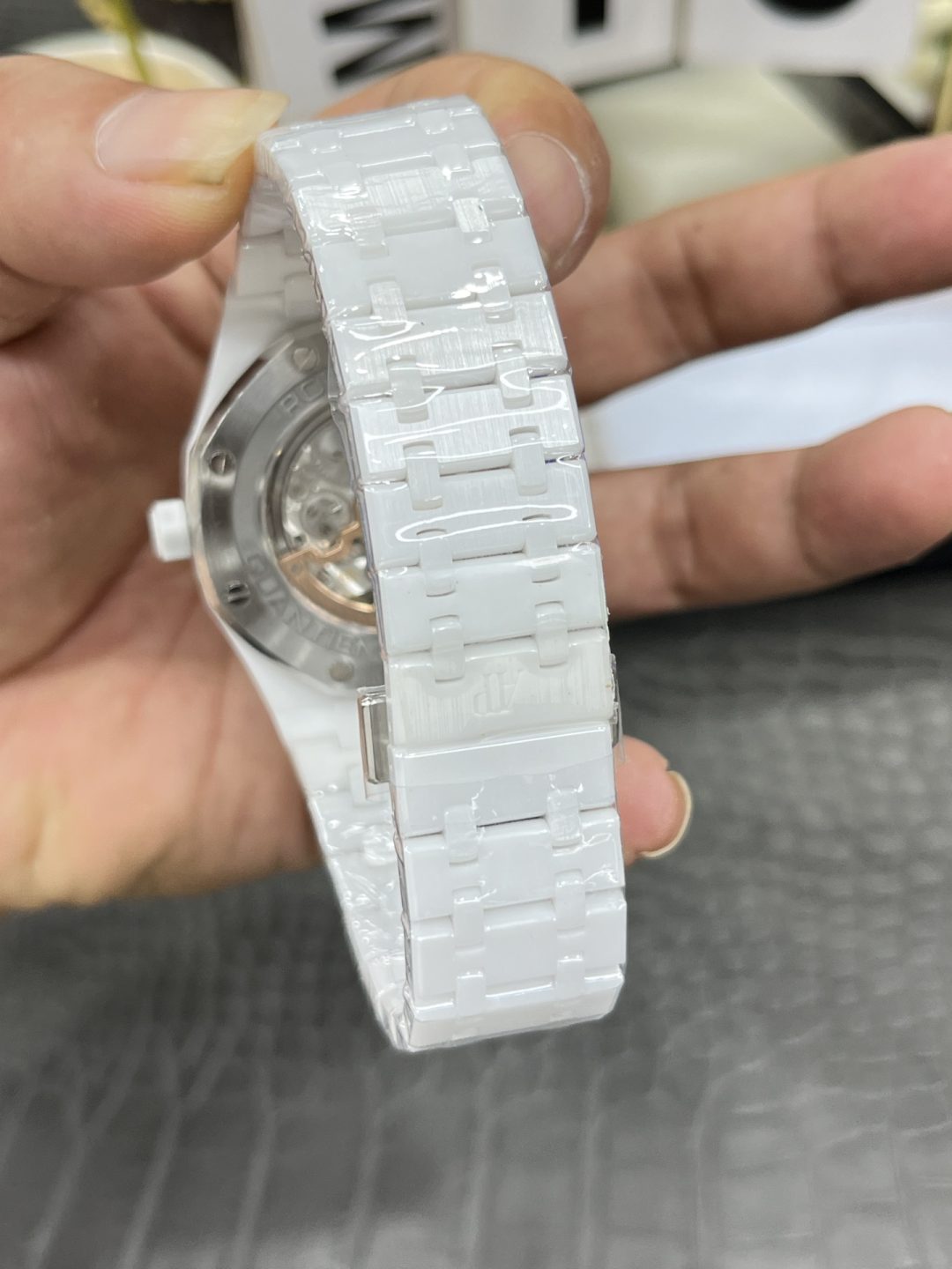 Audemars Piguet white ceramic royal oak